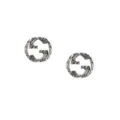 Interlocking G Earrings Silver