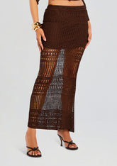 Topanga Crochet Maxi Skirt