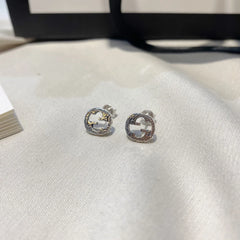 Interlocking G Earrings Silver