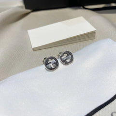 Interlocking G Earrings Silver