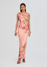 Cain One Shoulder Maxi Dress