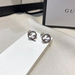 Interlocking G Earrings Silver