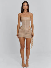 Desiree Mini Dress Tan