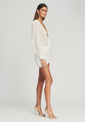 Lennon Embellished Silk Chiffon Dress