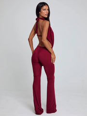 Arlen Jumpsuit Burgundy